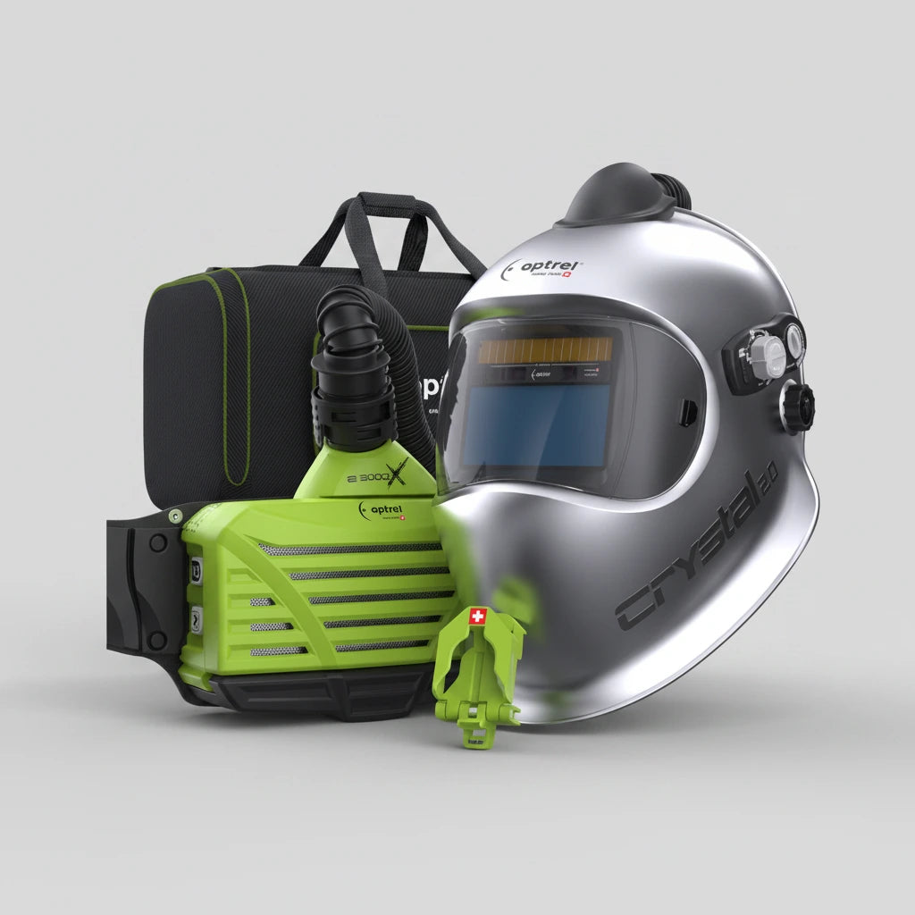 optrel Ready to weld package crystal2.0 Frischluftschweisshelm mit e3000X ATEX