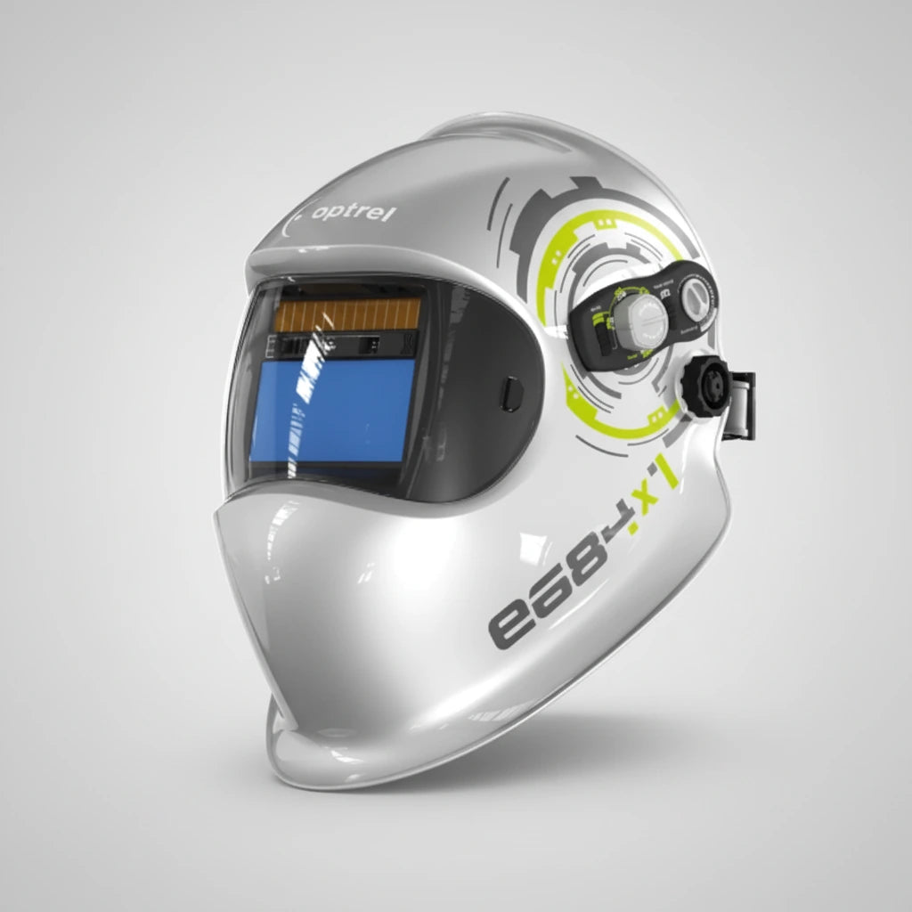 optrel e684 Schweißhelm silber