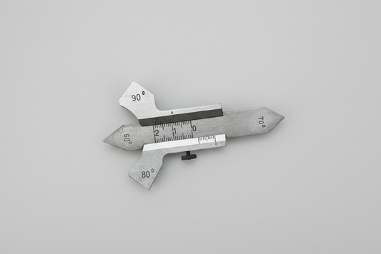 Schweißnahtlehre 0–20 mm 60°/80°/90°