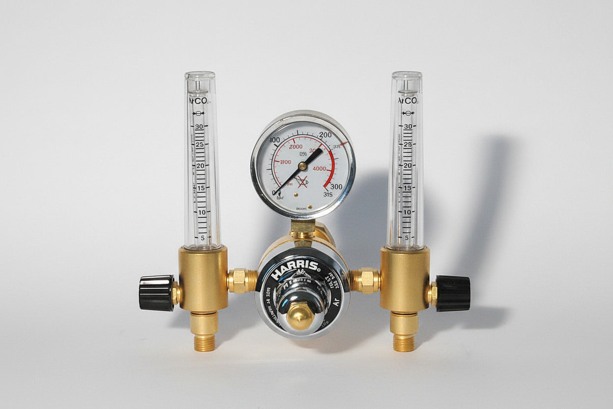 Flaschendruckminderer Argon 30L/min (Zweimanometer)
